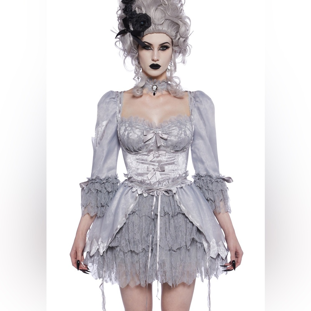 HALLOWEEN CAKE QUEEN PREMIUM COSTUME SET - GHOST XS
